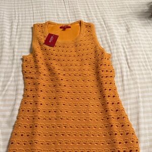 Guess Orange Sleeveless Dress